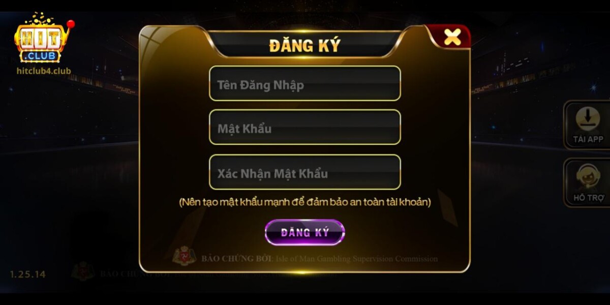 Đăng ký Hitclub đơn giản trên PC